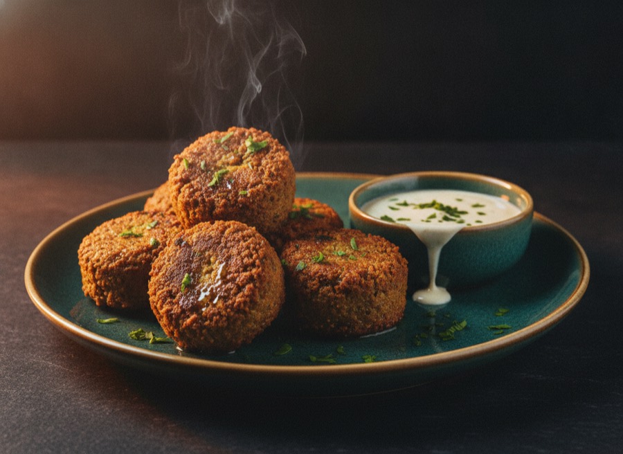 Falafel mit Tahin-Dip