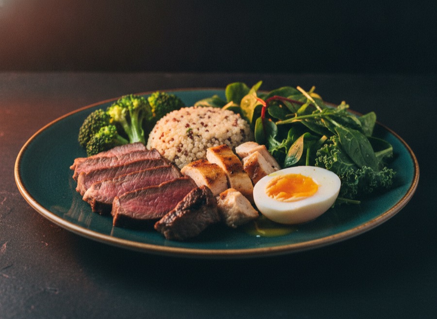 High-Protein-Tagesmenü