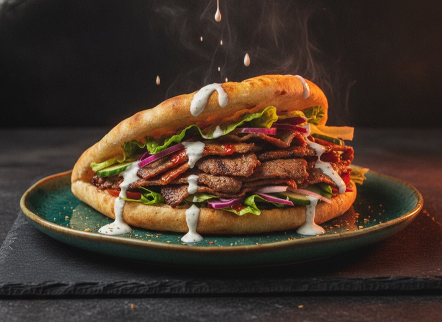 Steak Döner im Fladenbrot